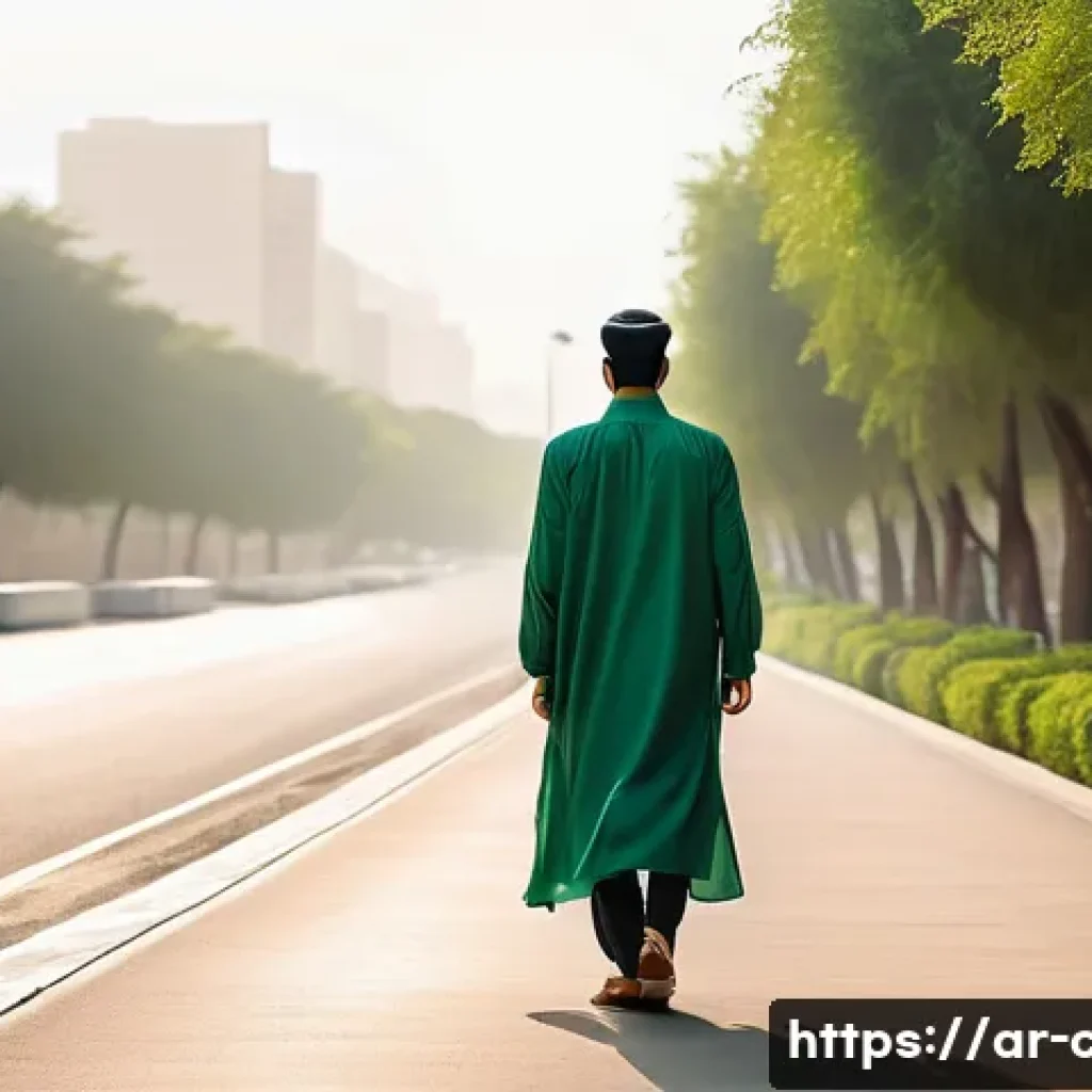 공인회계사로서의 경력 전환 사례 - **Prompt 1: The Crossroads of Opportunity**
    A thoughtful young Arab man or woman, dressed in ele...