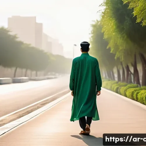 Home 24 공인회계사로서의 경력 전환 사례 - **Prompt 1: The Crossroads of Opportunity**
A thoughtful young Arab man or woman, dressed in ele...